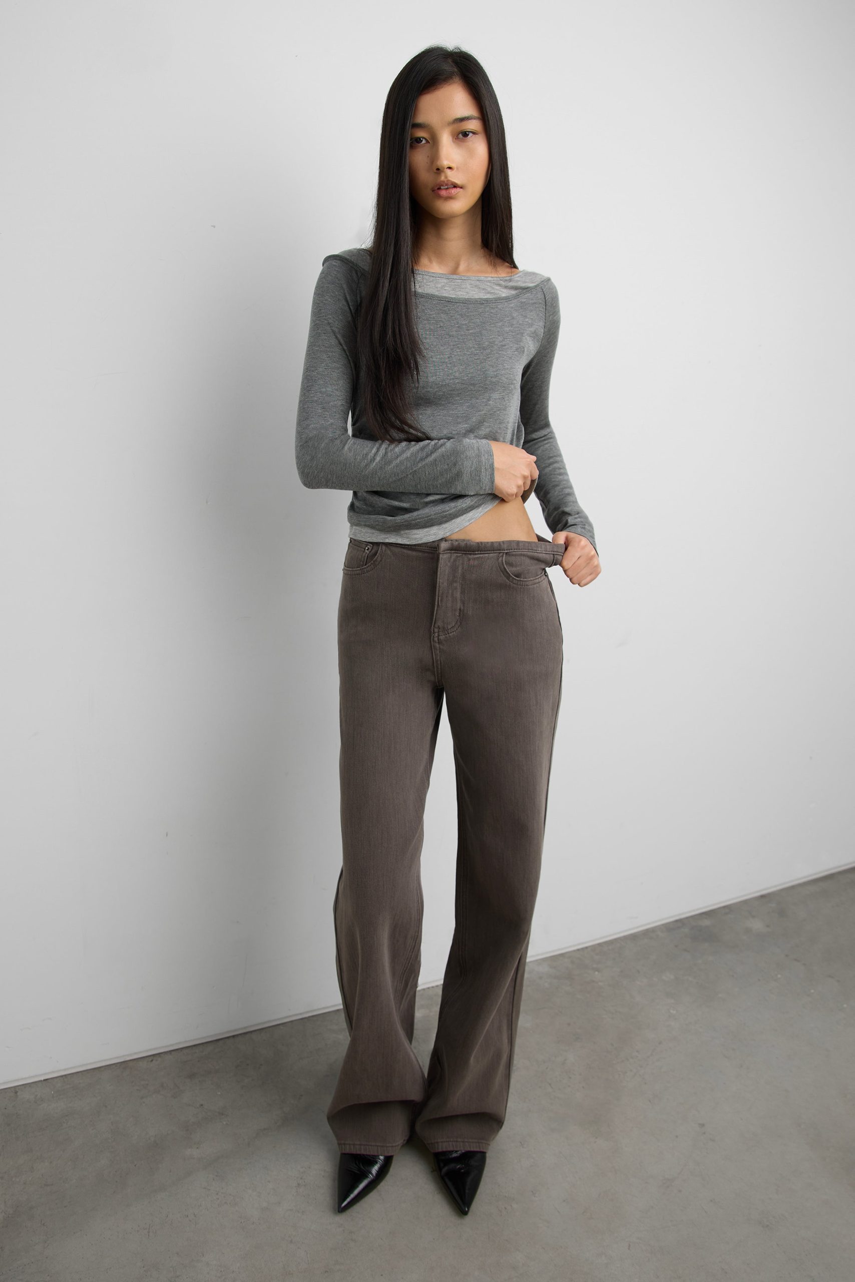 CLEAN WAISTBAND TWILL PANT