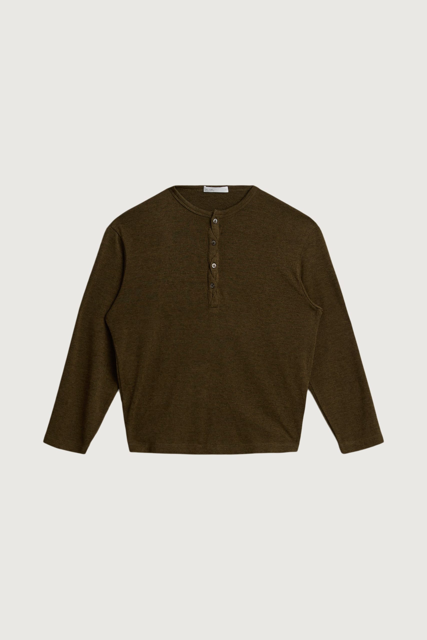 HENLEY LONG SLEEVE TOP