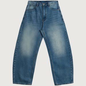 WASHED WIDE LEG JEANS